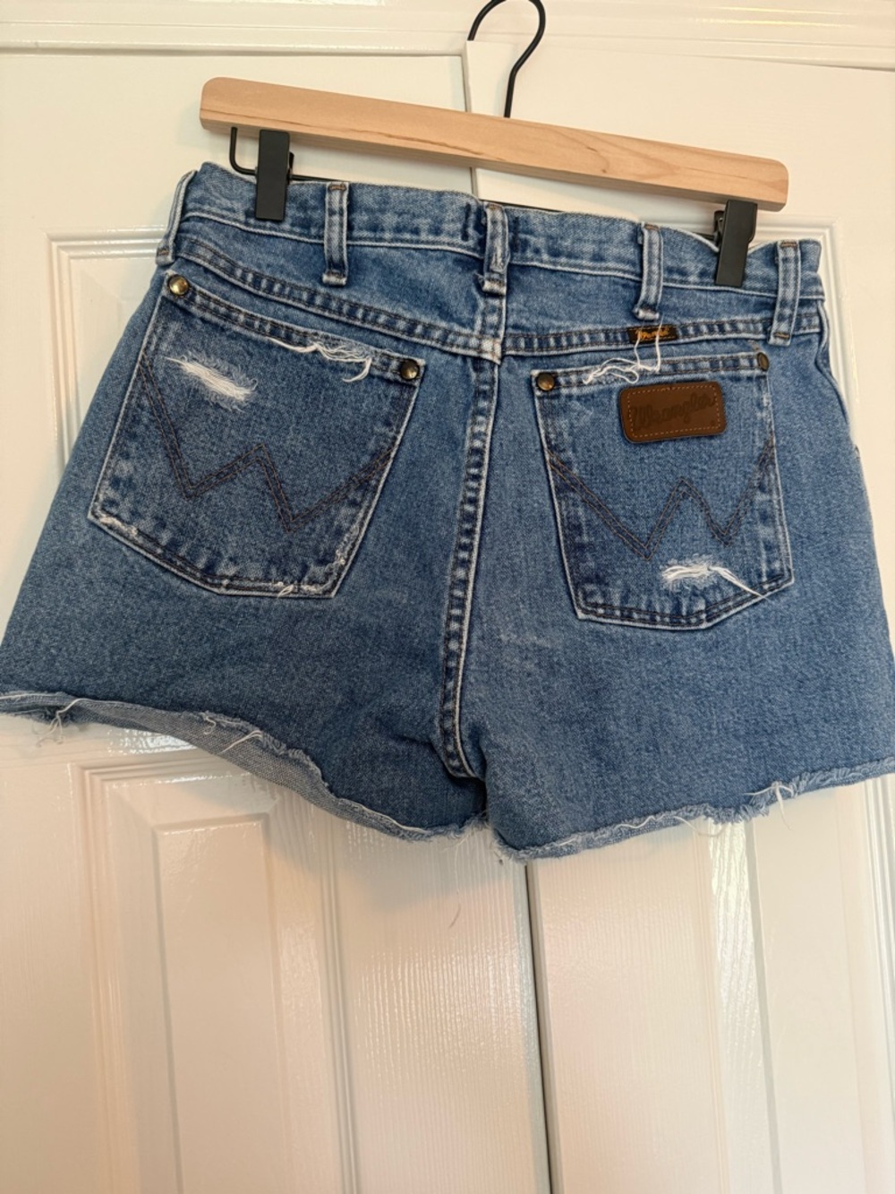 Distressed Denim Women’s Shorts - Blue